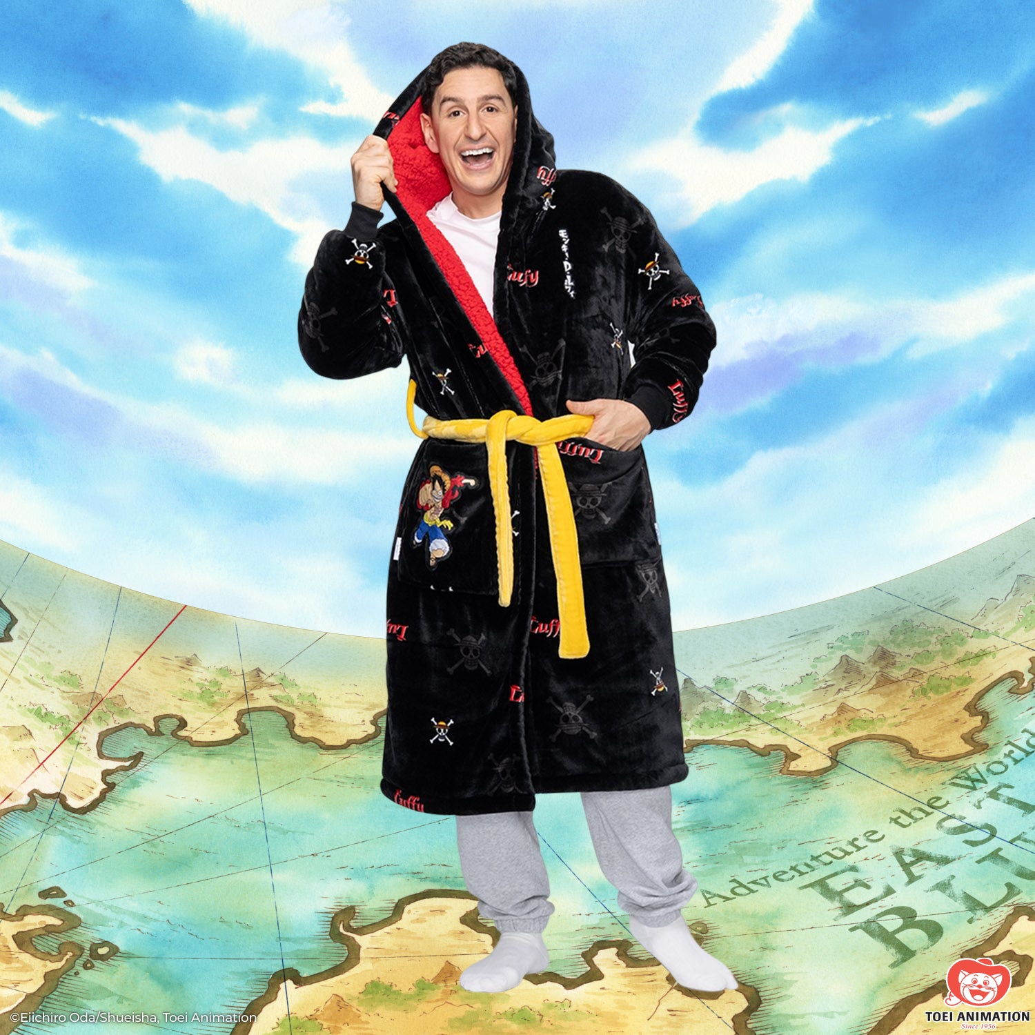 One Piece Luffy Sherpa Robe Licensed – The Oodie EU