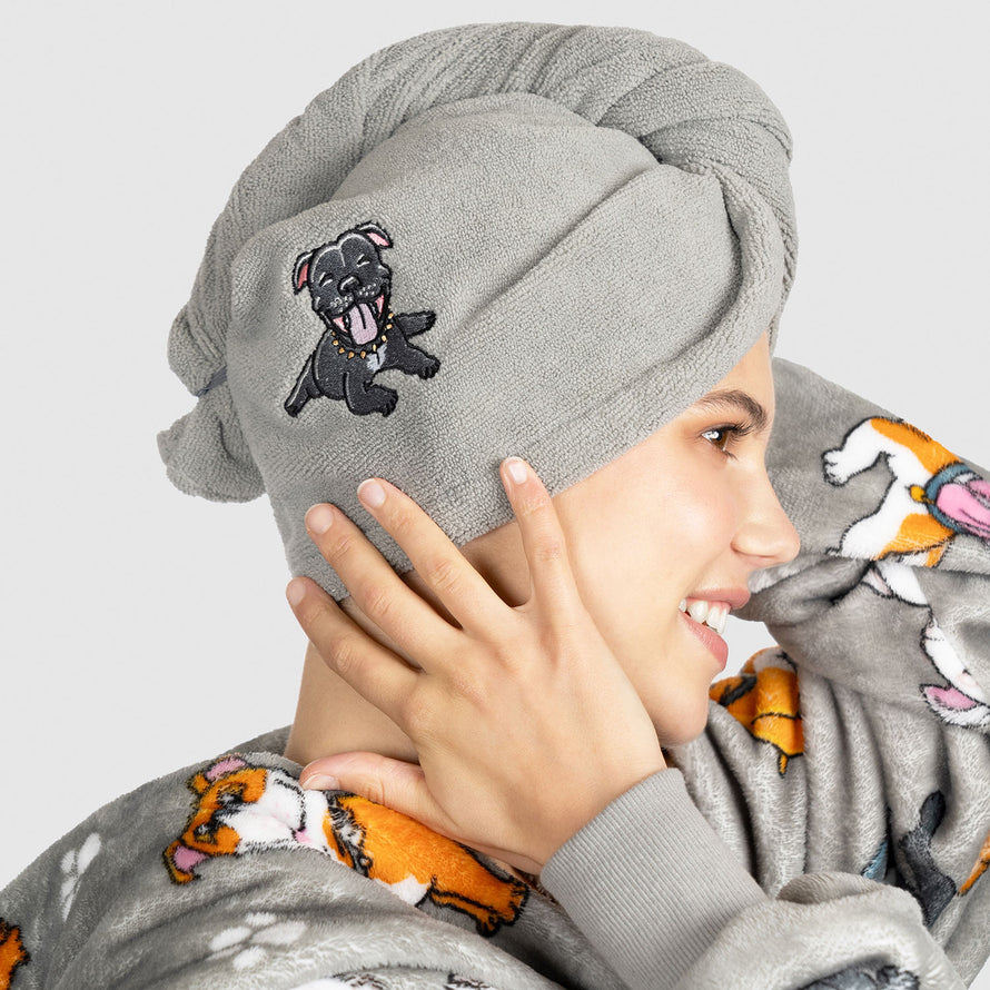 Staffy Oodie Hair Turban
