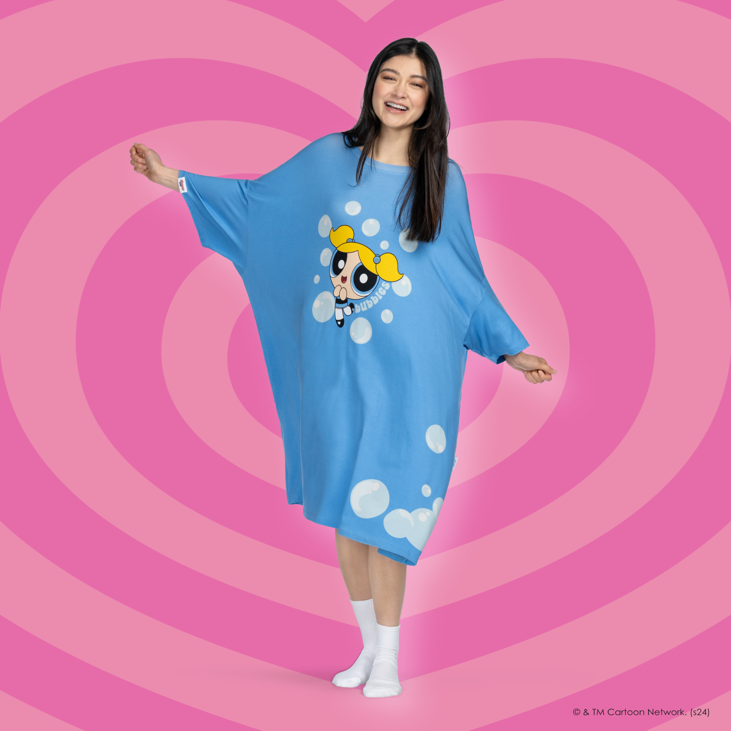 Powerpuff Girls Bubbles Sleep Tee Licensed – The Oodie EU