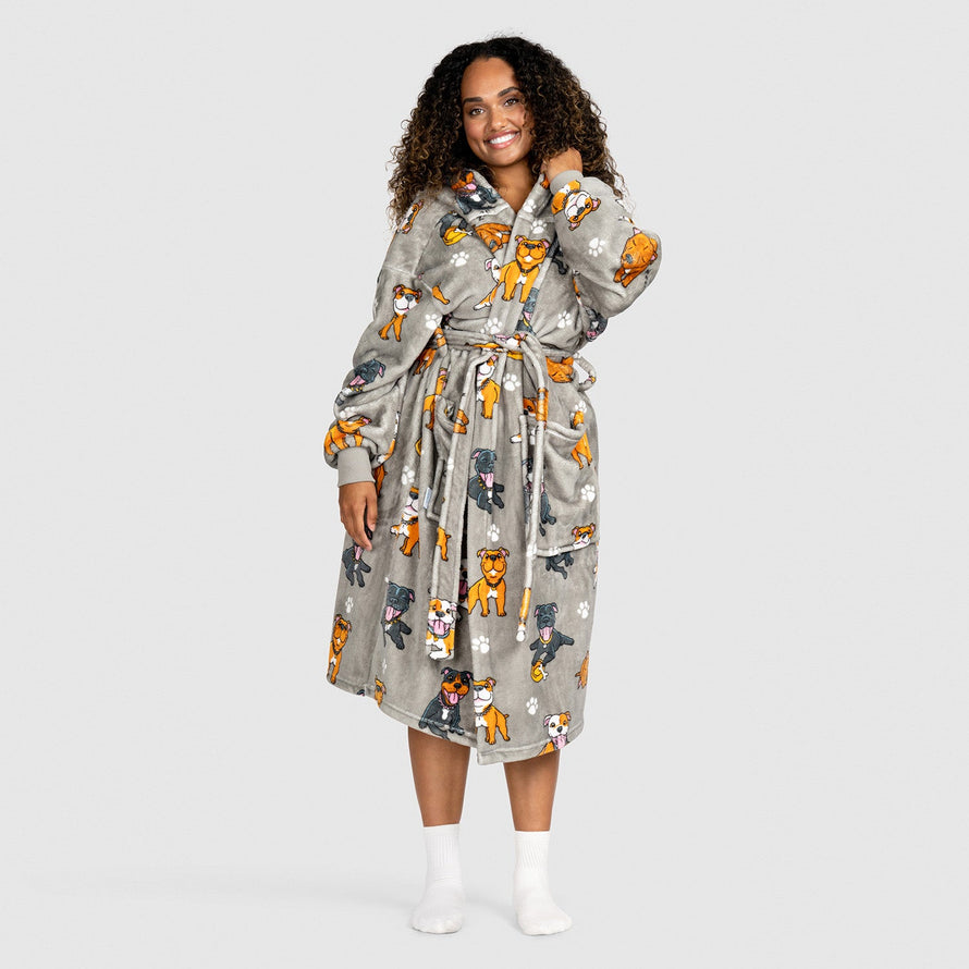 Staffy Oodie Robe