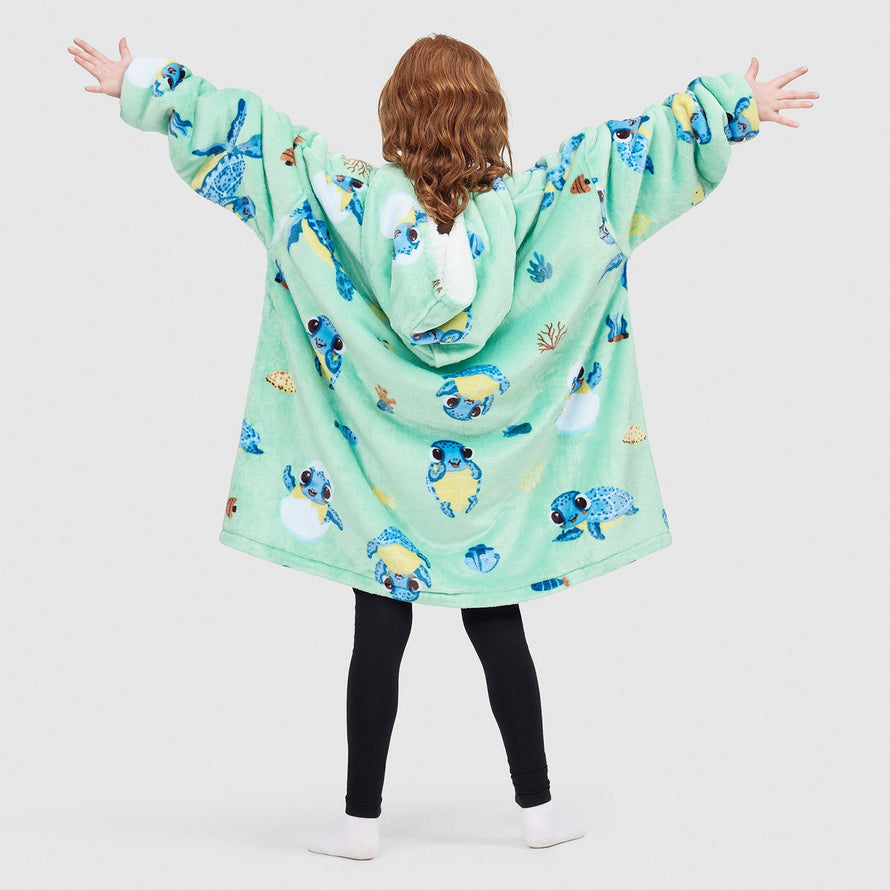 Turtle Recycled Kids Oodie