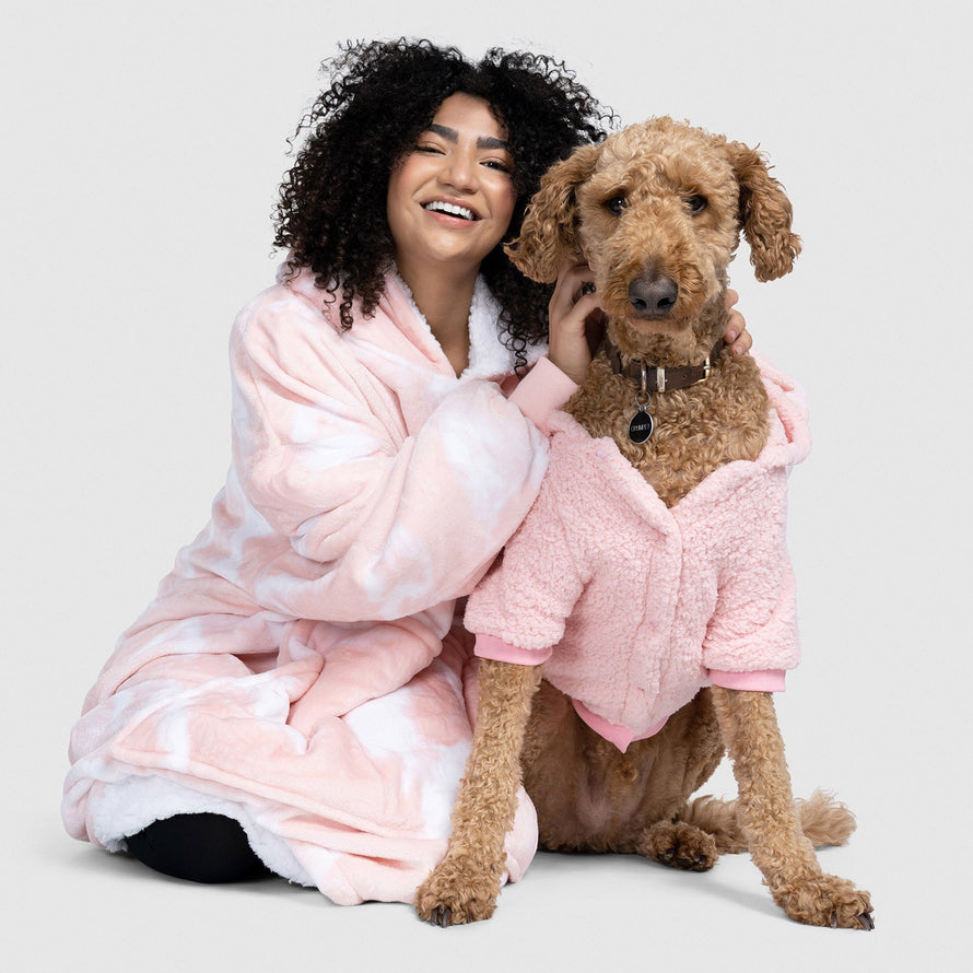 Pink Sherpa Dog Oodie