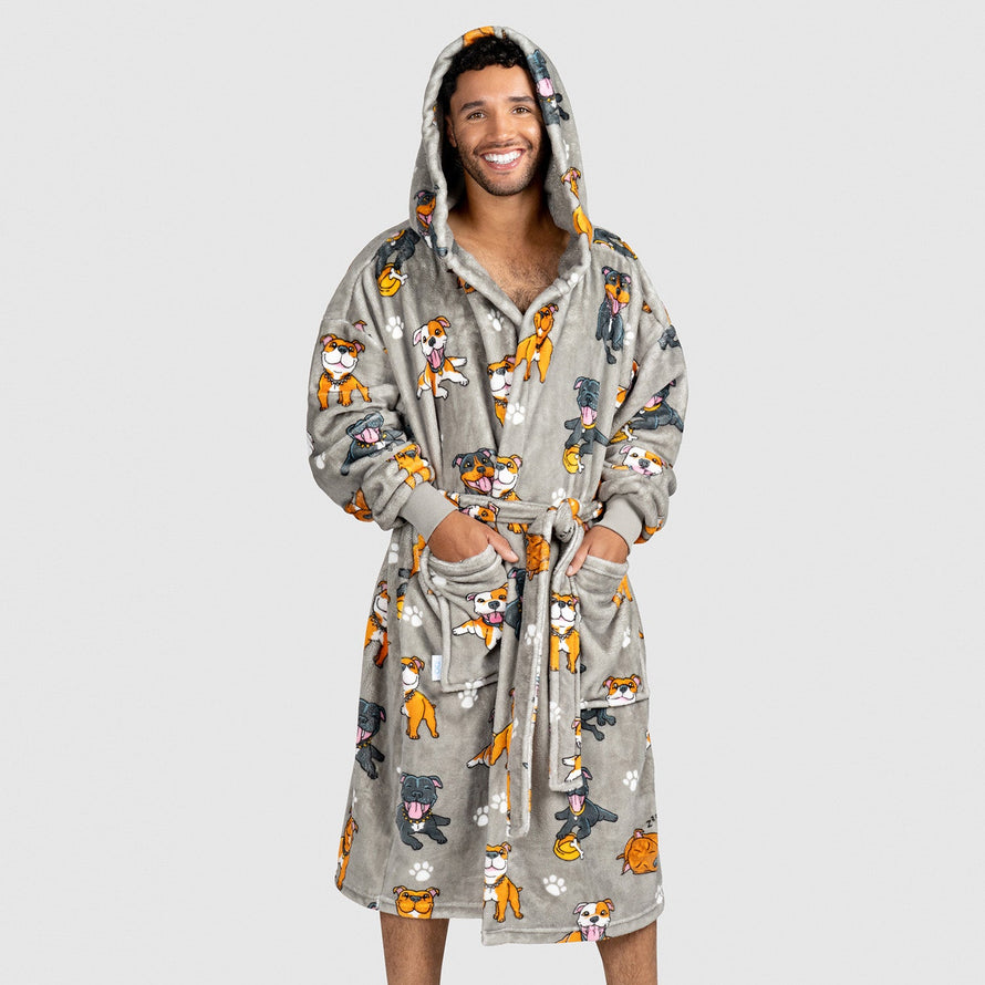 Staffy Oodie Robe