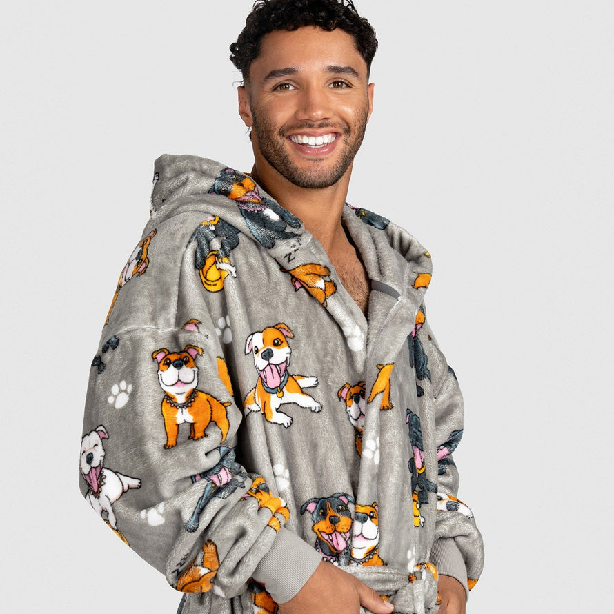 Staffy Oodie Robe