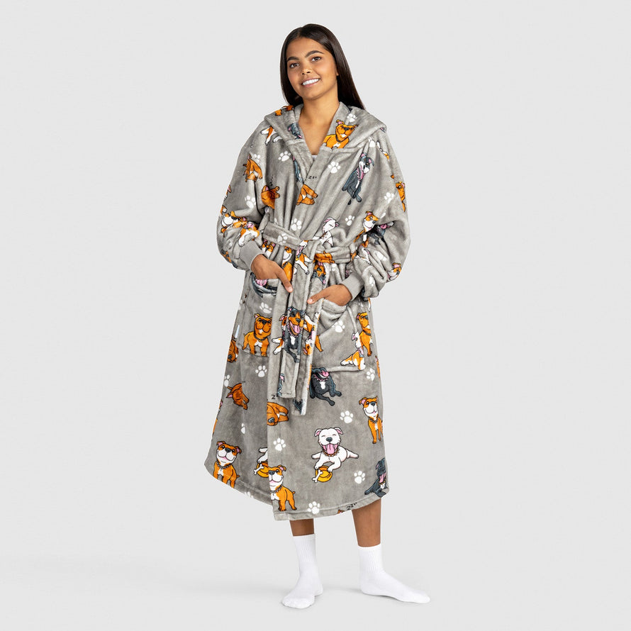 Staffy Oodie Robe