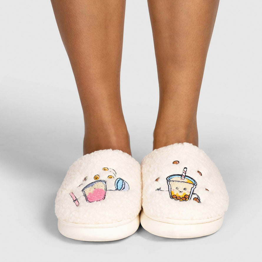 Bubble Tea Snuggle Slippers