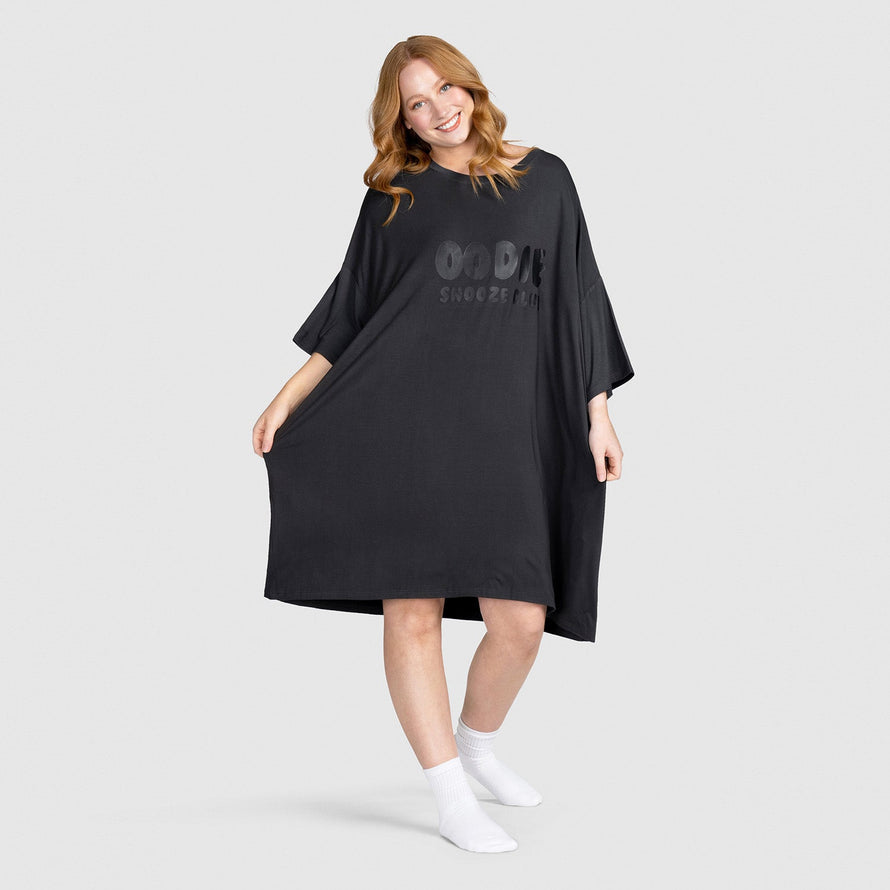 Dark Charcoal Oodie Sleep Tee