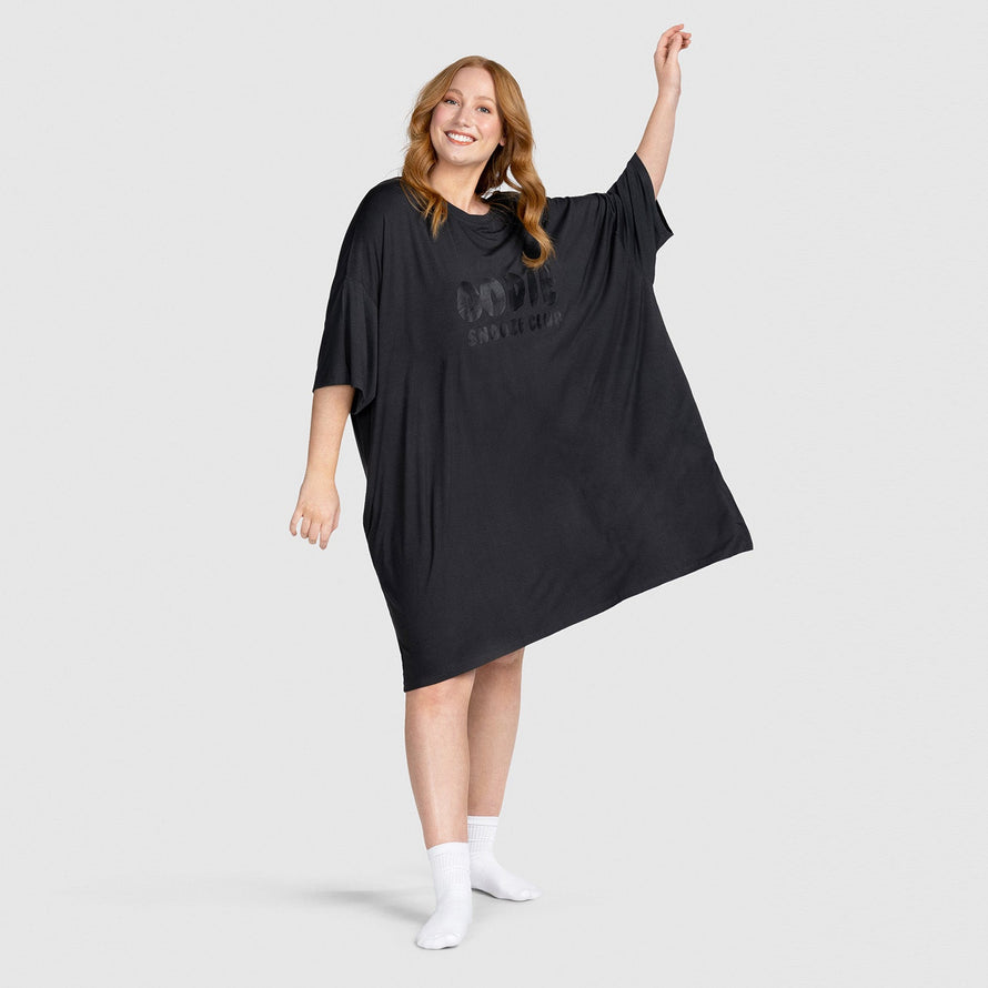 Dark Charcoal Oodie Sleep Tee