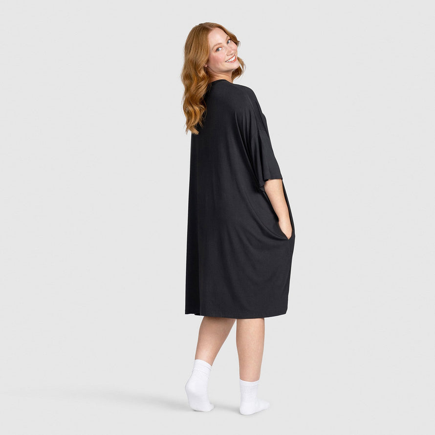 Dark Charcoal Oodie Sleep Tee