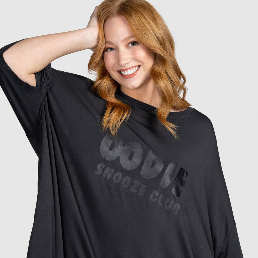 Dark Charcoal Oodie Sleep Tee