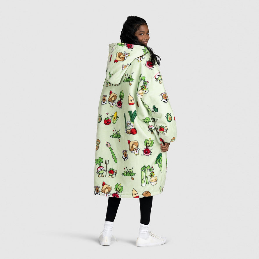 Fruit & Veg Zip Through Outdoor Oodie