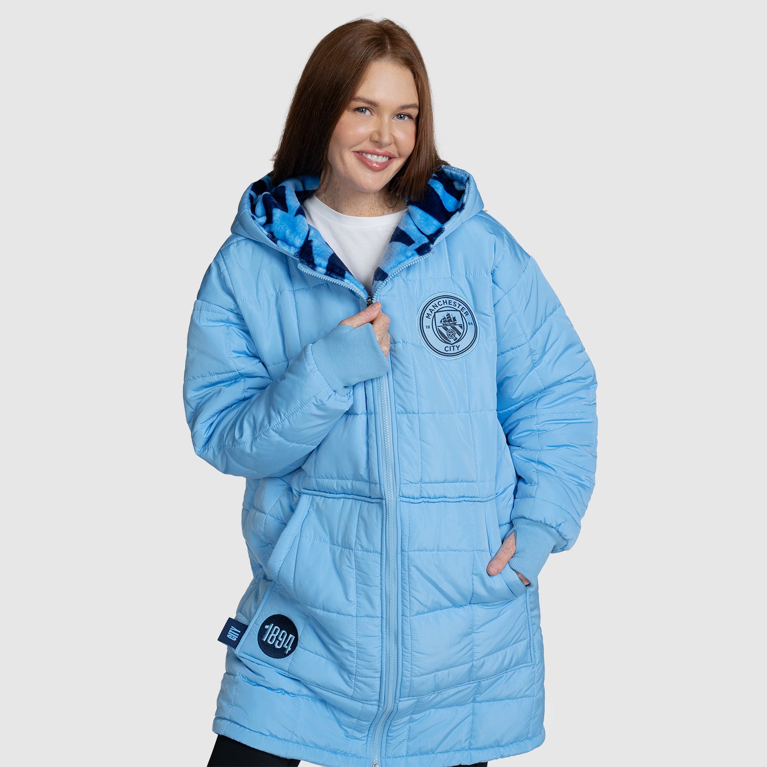 Manchester City Zip Through Outdoor Jacket Licensed – The Oodie EU
