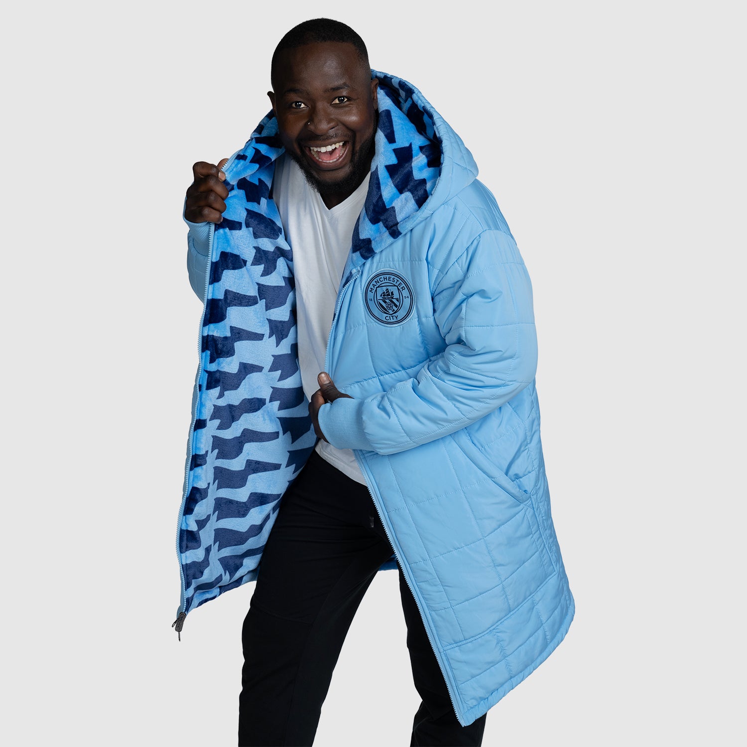Manchester City Zip Through Outdoor Jacket Licensed – The Oodie EU