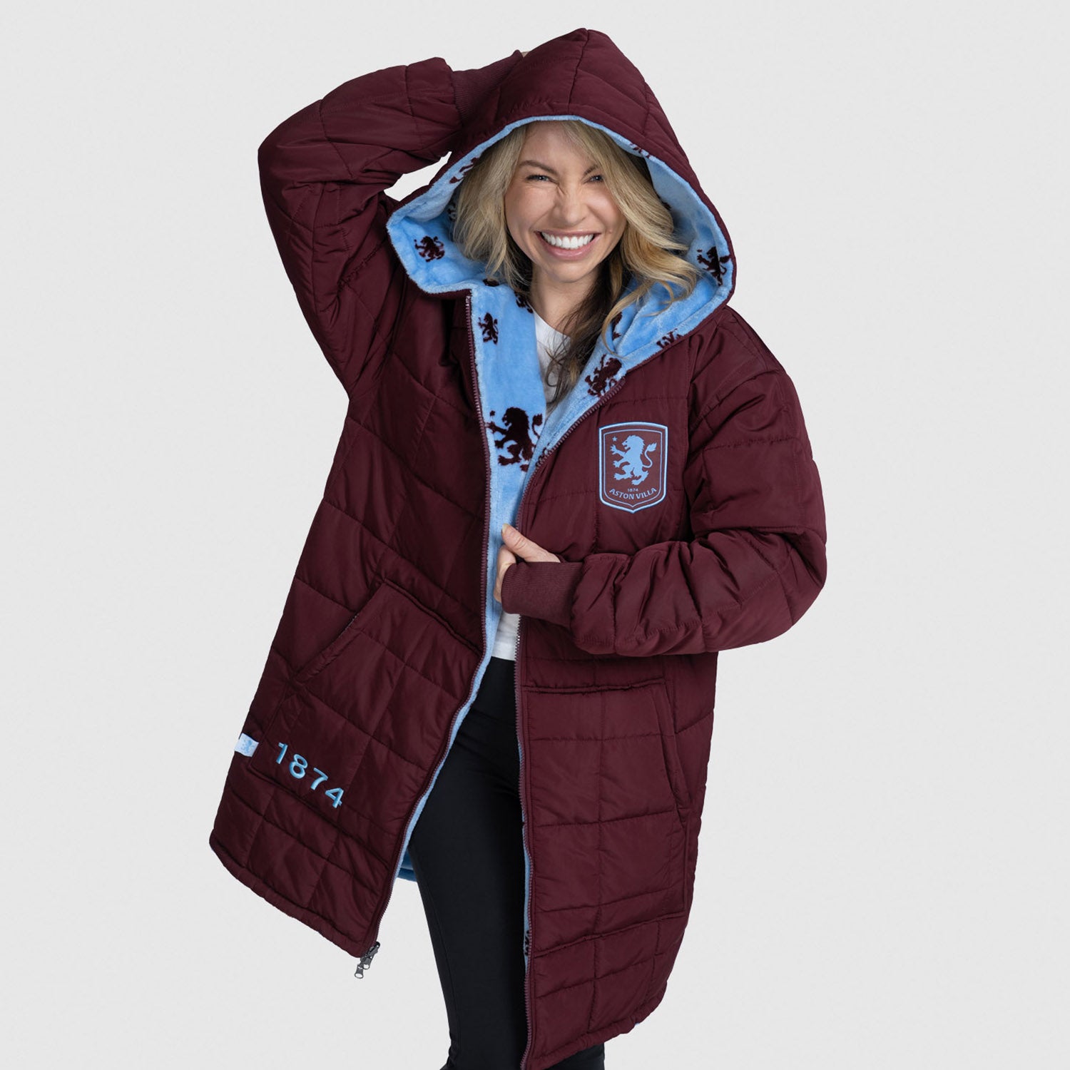 Castore Aston Villa ブラック　バーガンディ　アウター　M Castore Aston Villa ブラック バーガンディ アウター M Castore Aston