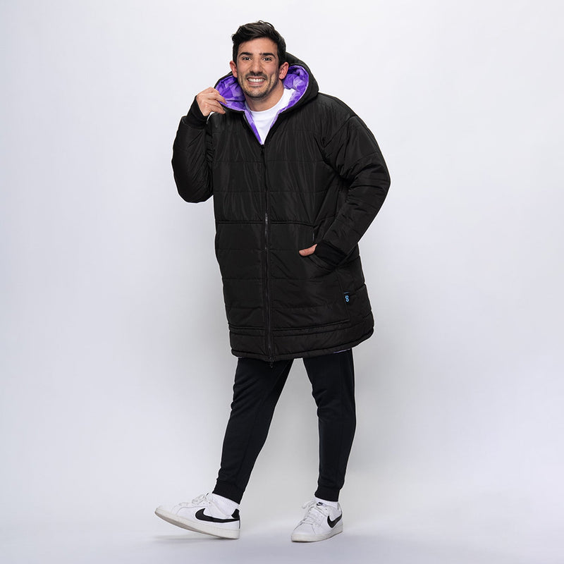 Black/Lilac Checker Print