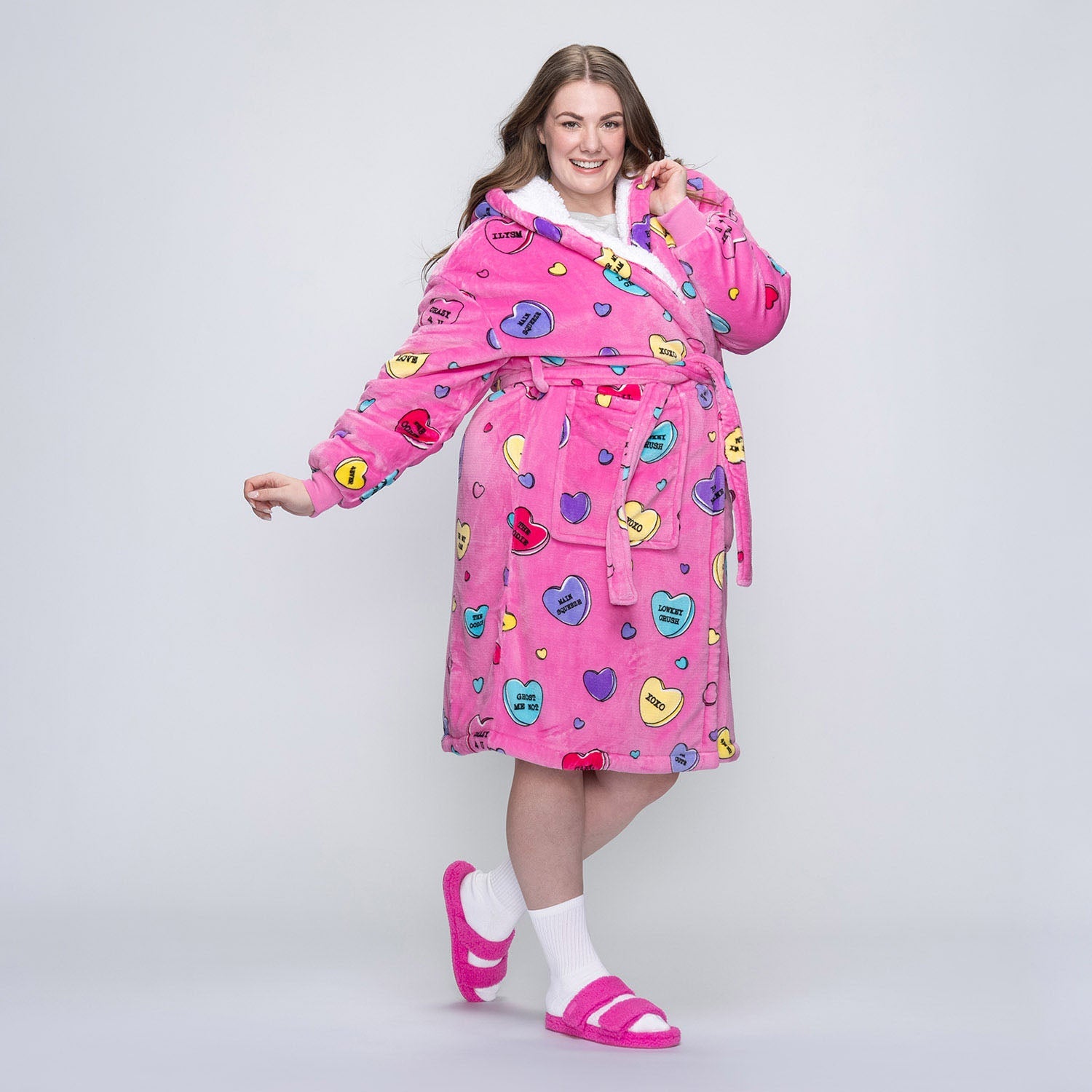 Love Candy Sherpa Robe – The Oodie EU
