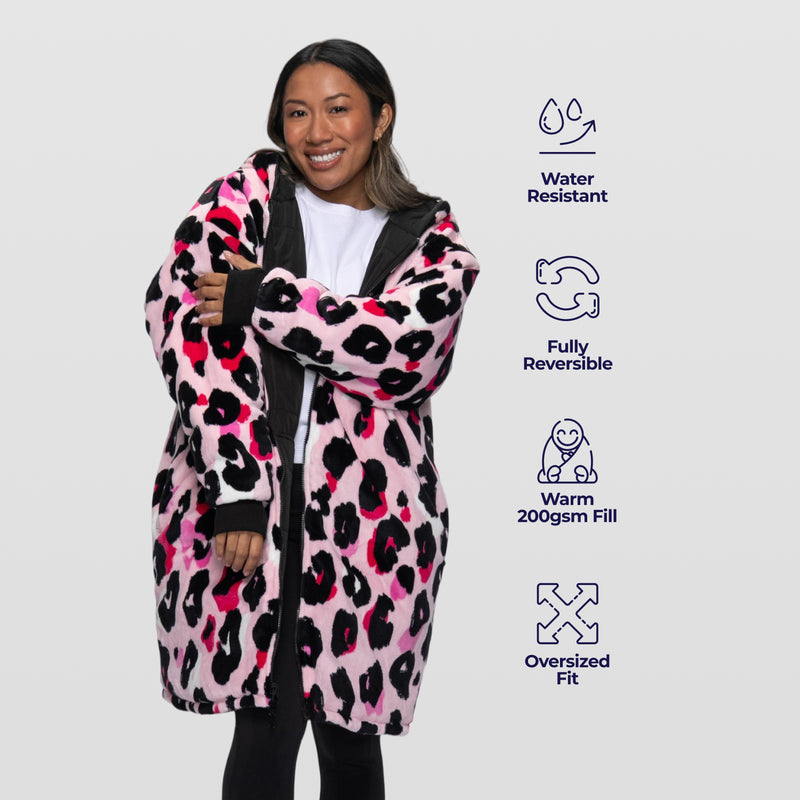 Black/Pink Leopard Print