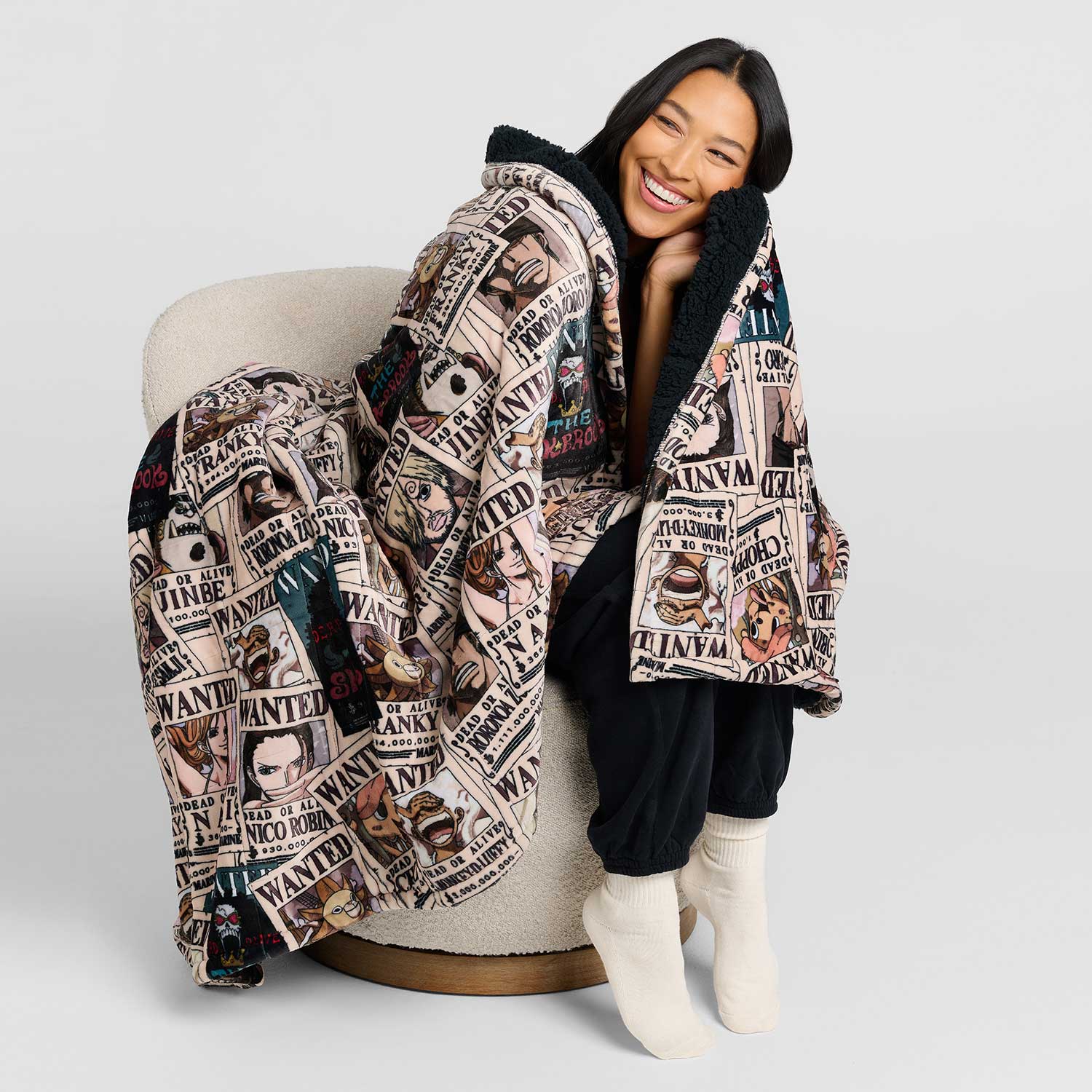 ONE PIECE Wanted Poster Sherpa Blanket Licensed – The Oodie EU