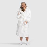 Fluffy White Oodie Robe