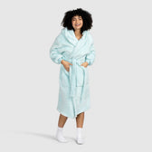 Fluffy Blue Oodie Robe