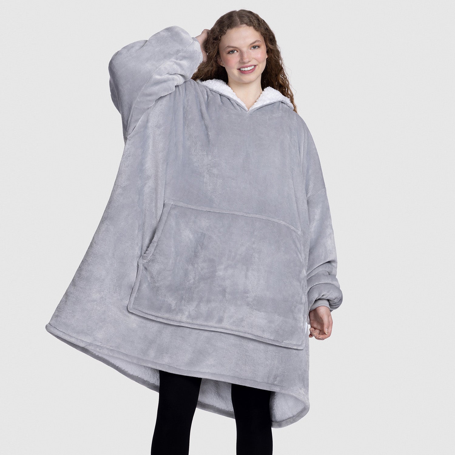 Light Grey Oodie Wearable Hooded Blanket The Oodie EU