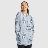 Lightweight Knit Panda Zip Thru