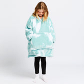 Green Tie-Dye Kids Oodie